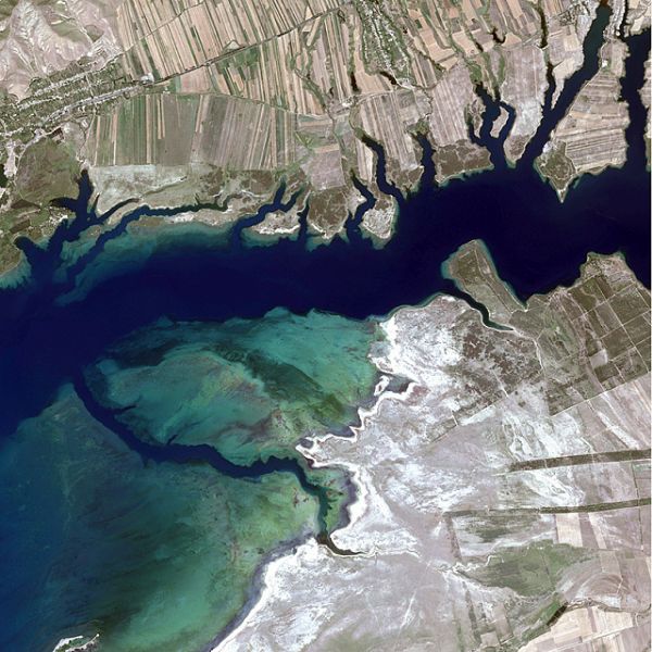 Иссык-Куль. KazEOSat-1. 2015 год.